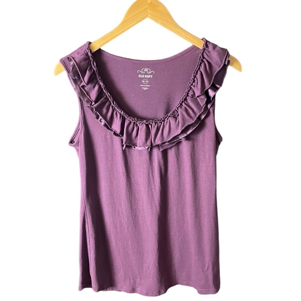 Old Navy Sleeveless Blouse Top Purple Medium
